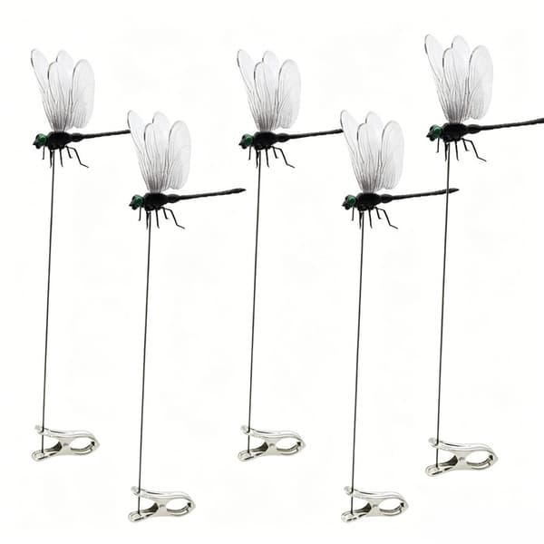 5/10 stk Kunstige guldsmedeklips, 3D Guldsmede Have dekorative klips, 3D Guldsmededekor Havearbejde til udendørs brug Sort Black 5pcs