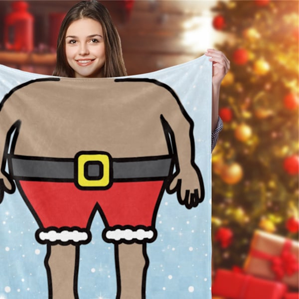 Julfilt Polyester Unik Tryckt Filt Festival