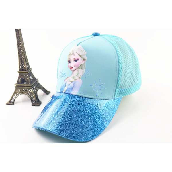 Hatt barn sommarsolskydd mesh hatt tecknad flicka prinsessa mellan och stora barn basebollkeps utomhus duckbill keps
