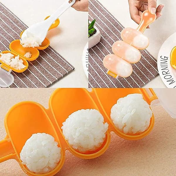 Sushi Maker 2-delt Onigiri-form med håndtak DIY risballpresse for hjemmelaget sushi