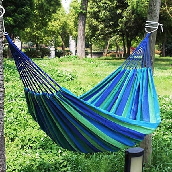 Double Brazilian Hammock for 2 - Extra Large Cotton, 260x150cm, 300kg Capacity