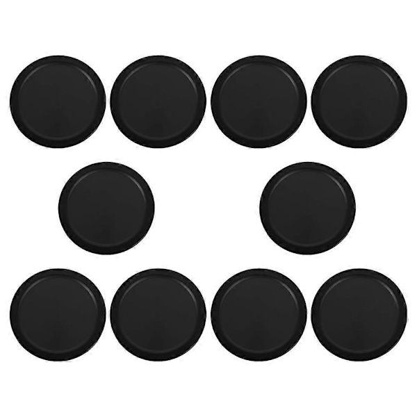 10 kpl Pöytäjääkiekkokiekkoja Jääkiekkokiekkoja Pöytäjääkiekon varaosat Jääkiekkotarvikkeet Musta{hh} Black 6.50X6.50X0.40CM