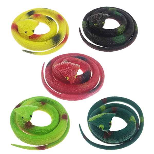 5 kpl realistisia leluletkuja pehmeästä kumista, puutarhaletku{HH} 5PCS#1