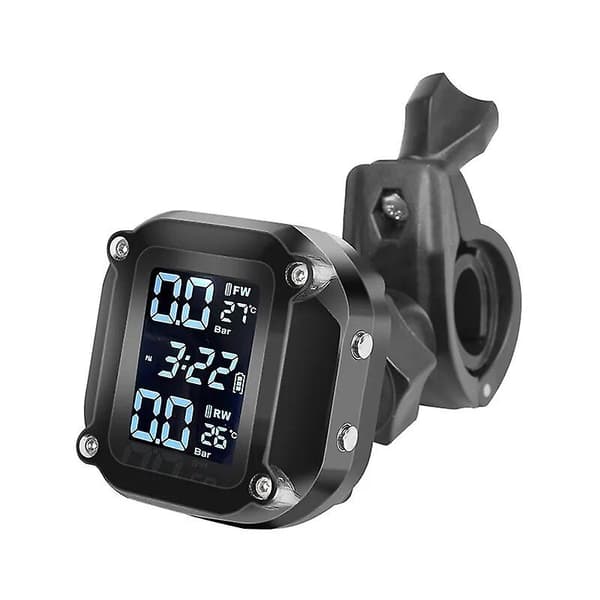 TPMS Motorcykel Däcktrycksensorer Motor TMPS Däcktrycksövervakningssystem Vattentät 2 Hjul Däck Extern Sensor
