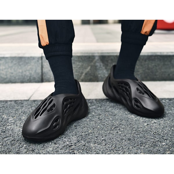 Unisex Strandskor Sport Sandaler Sommarduschtofflor Svart Black 38-39