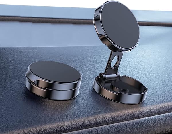 360 graders roterbar magnetisk bilholder, sammenleggbart dashbord telefonstativ
