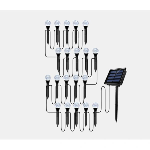 /EA/Havedekoration boble kugle lyskæde, plug-in type (20 lys, varmt lys)