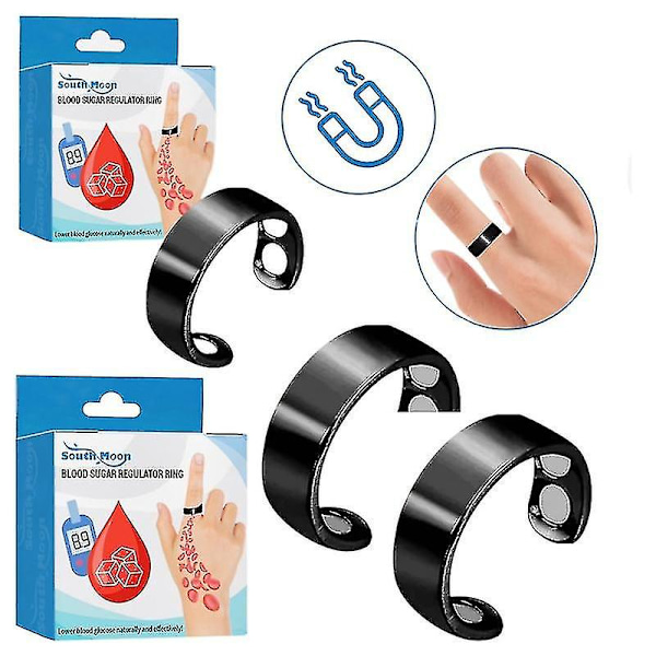 1-3 st Mode Blodsocker Kontroll Ring Diabetes Monitor Hälsosam Blodsocker Mätare 3PCS