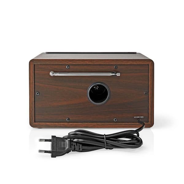 KZQ-FM radio | Bordsdesign | FM | Strömadapter | Analog | 15 W | Bluetooth® | Brun brown