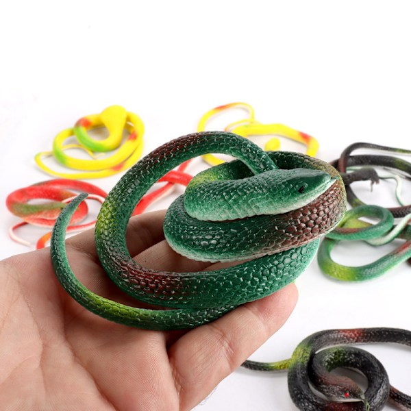 5 st Realistiska Låtsasormar Leksak Mjuk Gummi Orm Figur Trädgårdsslang{HH} 5PCS#2