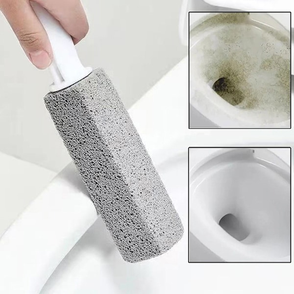 Pimpsten Toalettborste Hushåll Toalettskål Rengöring Kalkavlagringar Grå 3.8*3.8*23.5CM Grå Gray 3.8*3.8*23.5CM
