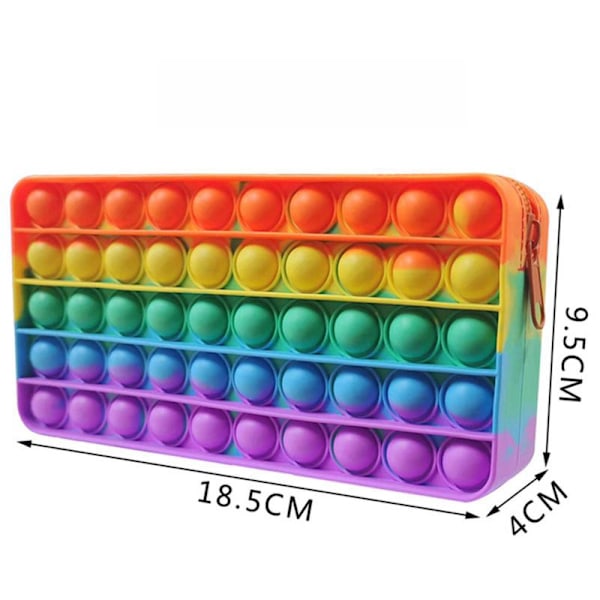 Pennfodral / Pop It Fidget Leksaker - Sensorisk - Pennfodral Multicolor multifärg