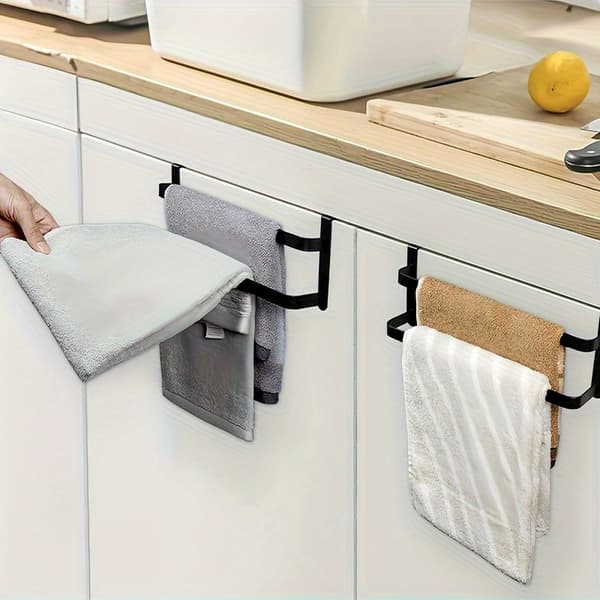 Kjøkkenhåndklestativ Dobbel Dør Håndklestang 1pc