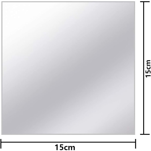 15cm*15cmx9 neliön muotoinen heijastava peilikalvo, seinätarra
