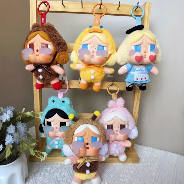 POP MART Crybaby Tear Factory Vinyl Ansikte Plysch Blind Box Docka Slumpmässig Design Action Figur Samlarleksak Dekoration Gåva Enkel Box{hh} 4