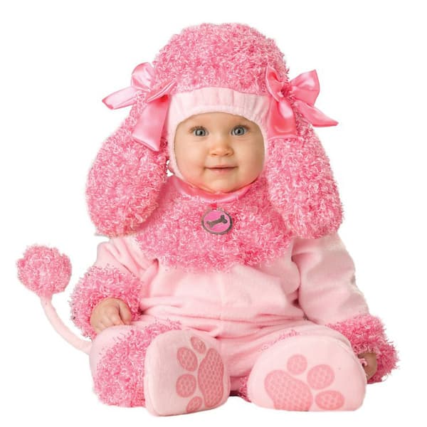 Babykanindräkt för Halloweenfotografering 1-3 år med foder Pink Horse S-80 size 6-9 months