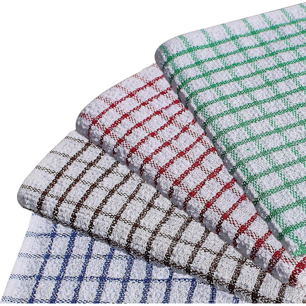 Pakke med 10 frottéhåndklæder (28 x 40 cm) - Superblød ringspundet kæmmet bomuld med høj densitet og tyk konstruktion, ultra absorberende og blød Restaur