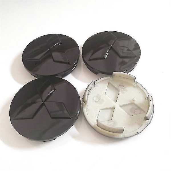 Sopii Mitsubishi 6cm Pyöränkeskiöihin Vanteet Wing God Rengaskeskikuppi Vanne Wing God Pyöränkeskiö 60mm Outlander Boris Punainen ja Musta Red and Black 4pcs