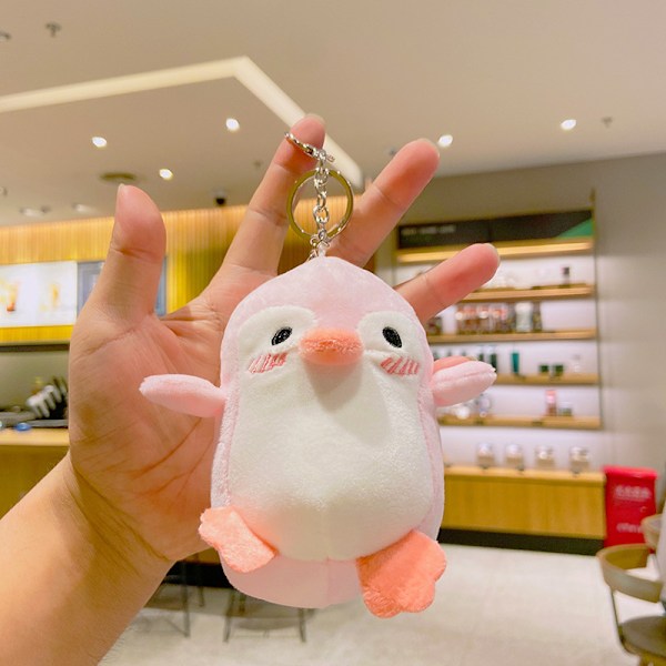 Tegneserie Kuromi dukke skoletaske vedhæng dukke plys legetøj par nøglering taske vedhæng Plush Macaron Series-Pudding Dog 11cm (with keychain)