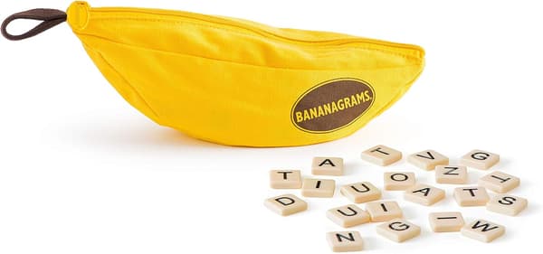 Bananagram | Ordspill | Alder 7+ | 1-8 spillere | 15 minutter spilletid