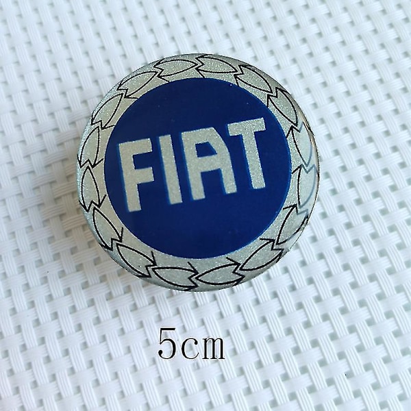 4 stk 60 mm Passer Fiat Felgsenterkopper Bil Styling Felger Navkapsler Emblem 56 mm Merke Dekaler, 4 stk-rød-60 mm
