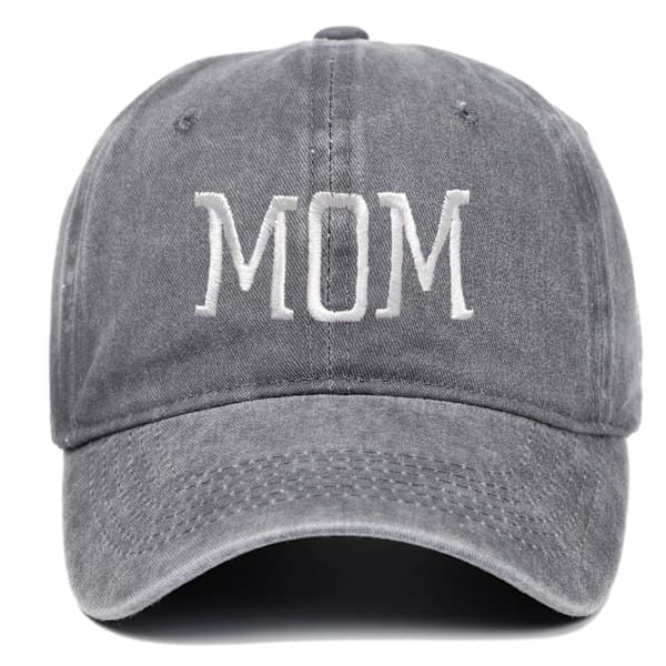 Justerbar caps baseballcaps Mammacaps grå mamma mom