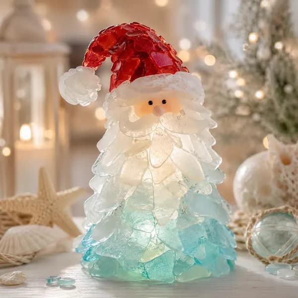 Havglas Jule DIY Lysende Ornament Sæt - Håndlavede Dekorative Gaver snowman