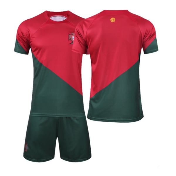 Fotbollströja Portugal Ronaldo Home Kit- för herrar och pojkar 2022-23