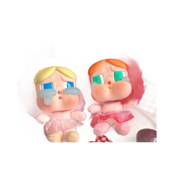 Lisas Crybaby i samma stil Gråtande Baby Kärleksgudens Tårar serie vinyl plysch hängande kort, söta tillsammans
