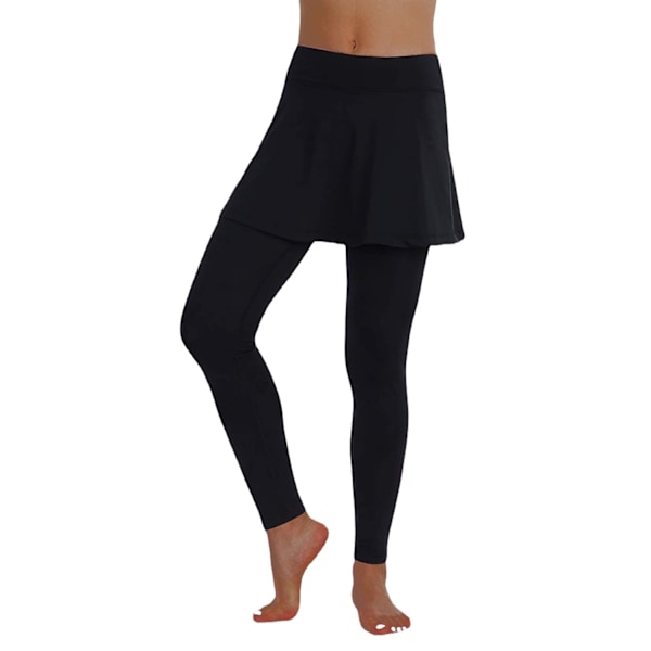 Kjol leggings för kvinnor, yoga leggings med kjol