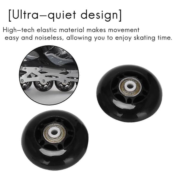 64 mm Inline Skate Wheels with 8 Pack Roller Skate Wheels and High Quality Bearings