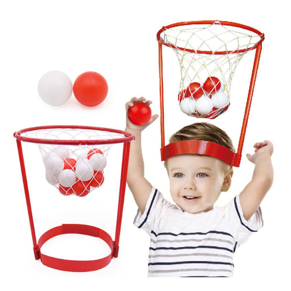 Hoved Basketball Hoop med 20 stk. Bolde Justerbar Hoved Hoop Spil Skydning Bold Udendørs Sport Børn Læring Legetøj Spil