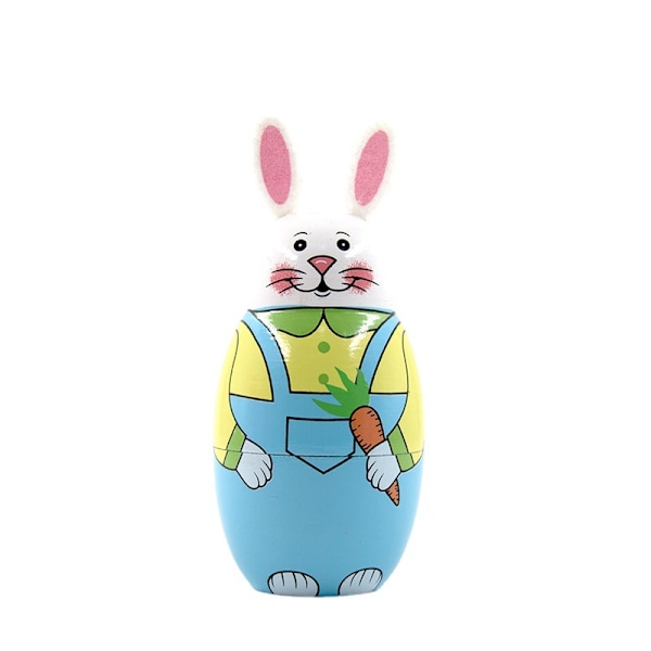 Pääsiäispupu-koriste, pinotut puiset käsintehdyt matryoshka-nuket, pääsiäismunalelut, täydellinen lasten syntymäpäivälahjaksi tai kodin sisustukseen
