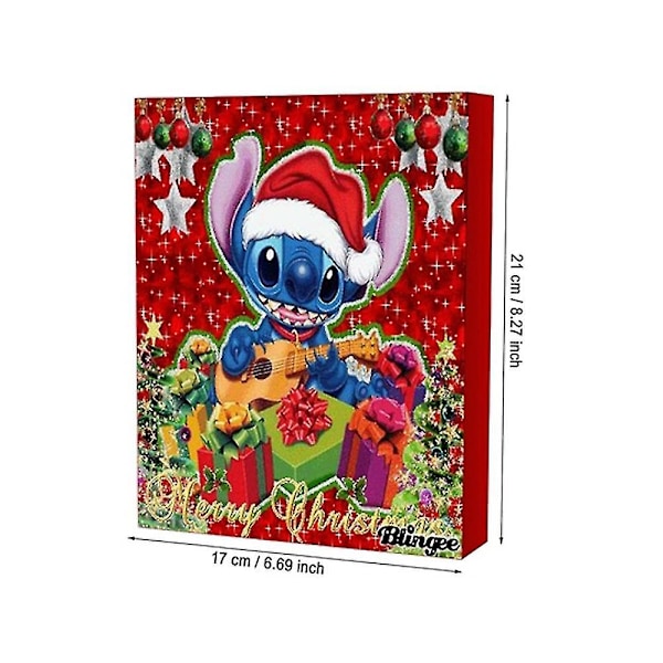 Anime Disney Lilo & Stitch Legering Charm Tilbehør Julekalender Armbånd Halskæde Smykker DIY Smykker Nedtællingskalender-LZ2 C