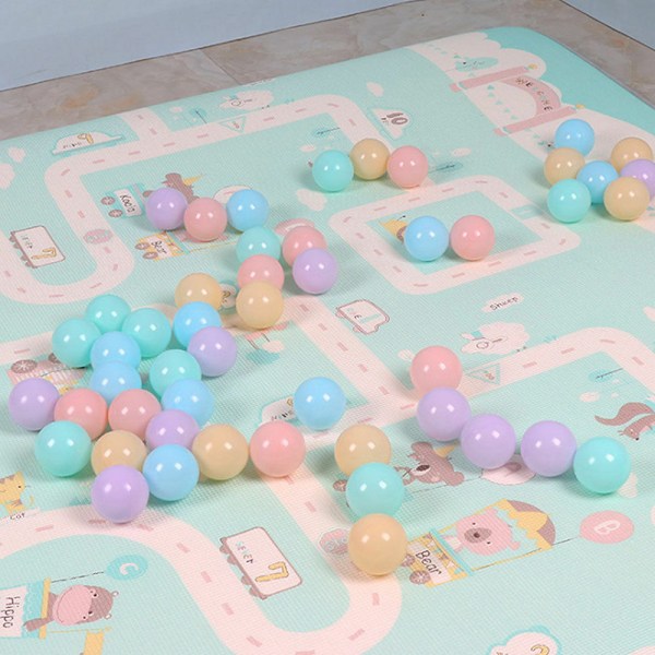 Roliga 100/200 Färgglada Bollar Mjuk Plast Havsboll Baby Barn S 200PCS