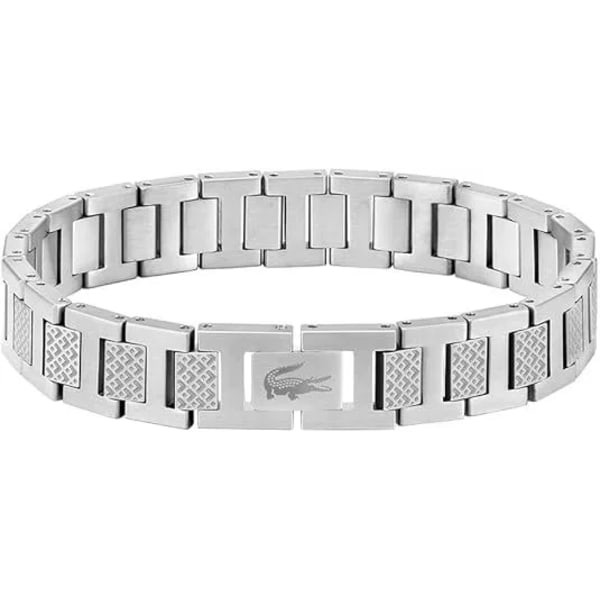 Collection Link Armband i rostfritt stål utsmyckat med Petit Piqué-mönster - Finns för både honom och henne silver