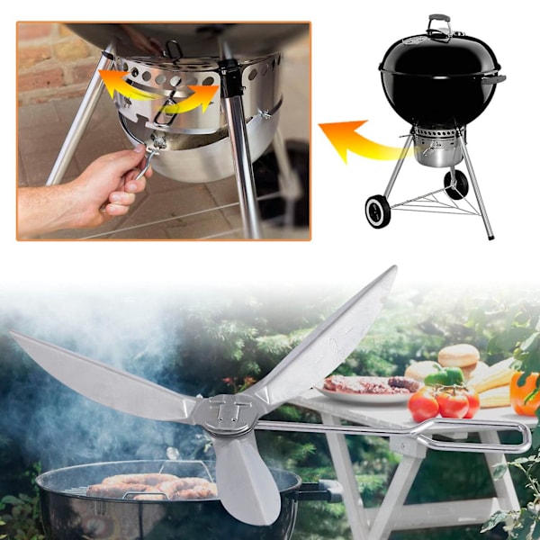 22-1/2-tums One-Touch rengöringssystem kit för Weber Grill Delar 7444 Weber