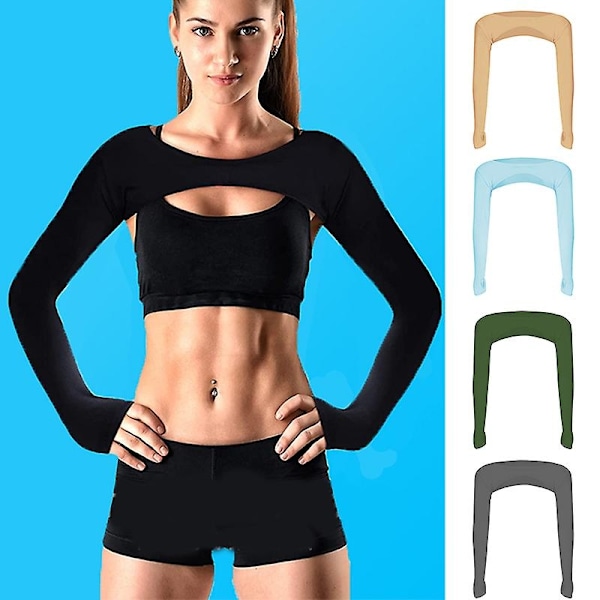 Sommar Ultratunn Sjal Ärm Ihålig Skydd Solskydd Anti UV Is Skydd Utomhus Sport Ärm - Perfet{HH} nude