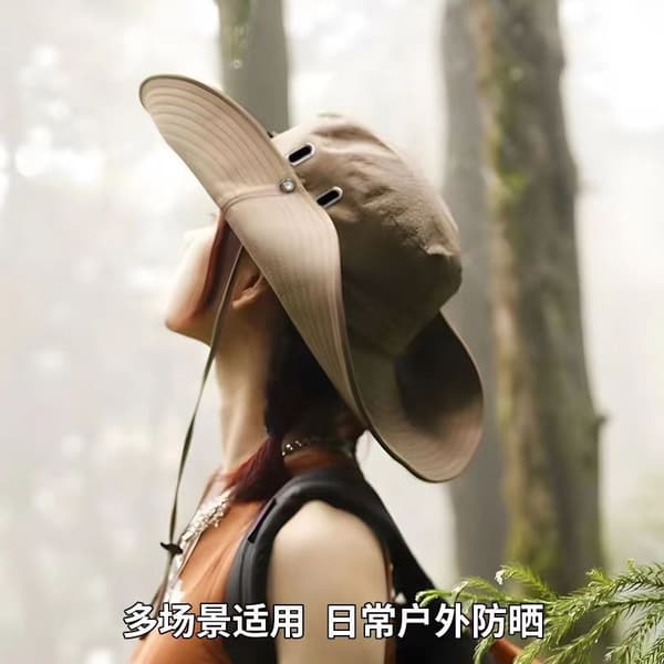 Western cowboyhat, udendørs solhat, fiskerhat, dame M (54-58cm) adjustable