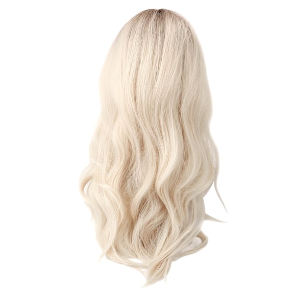 Gradient Blond Brun Lang Krøllet Paryk Kvinder Varmebestandig Syntetisk Paryk med Pandehår til Cosplay Fest 0.4