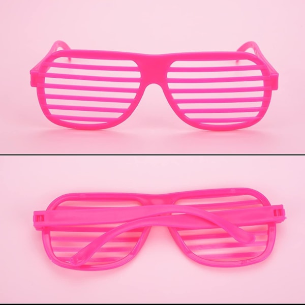 Børne Neon Blinds Visir Briller Bold Fancy Dress Briller 4 Stk