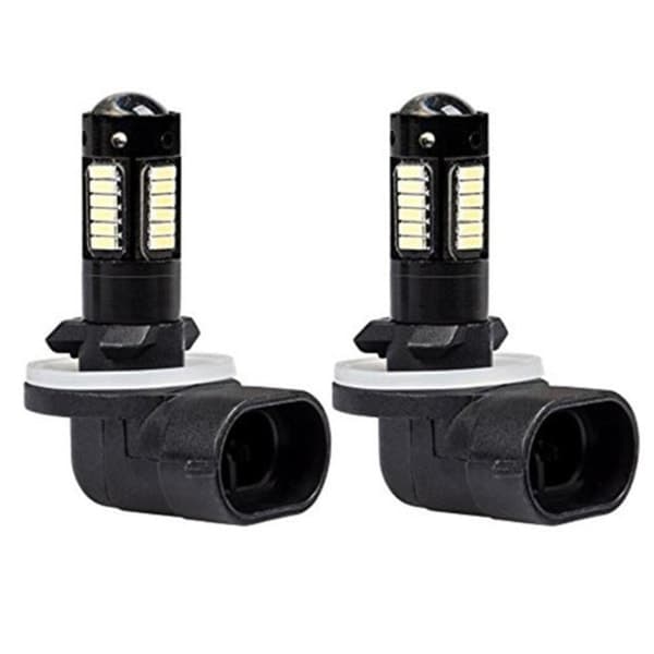 DRL-lamper 6500K hvite 30SMD 4014 881 880 H27 LED-erstatningslamper for tåkelys