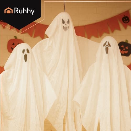 Hengende Spøkelser Halloween - 3-deler 200