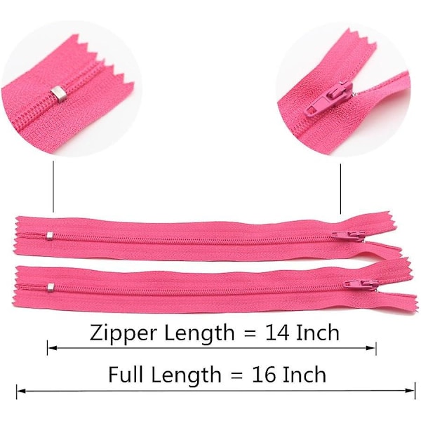 80 st 14 tum (35 cm) nylon spiral blixtlås för sömnad hantverk skräddare nylon blixtlås bulk 20 färger (14\" 80 st)