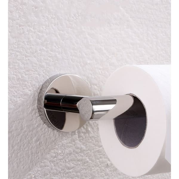 Toalettpapirholder i rustfritt stål (svart).