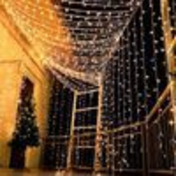 Valosarja 10m 100 LED 8 Valotilaa Vedenpitävä Sisä- ja Ulkokäyttöön Joulu