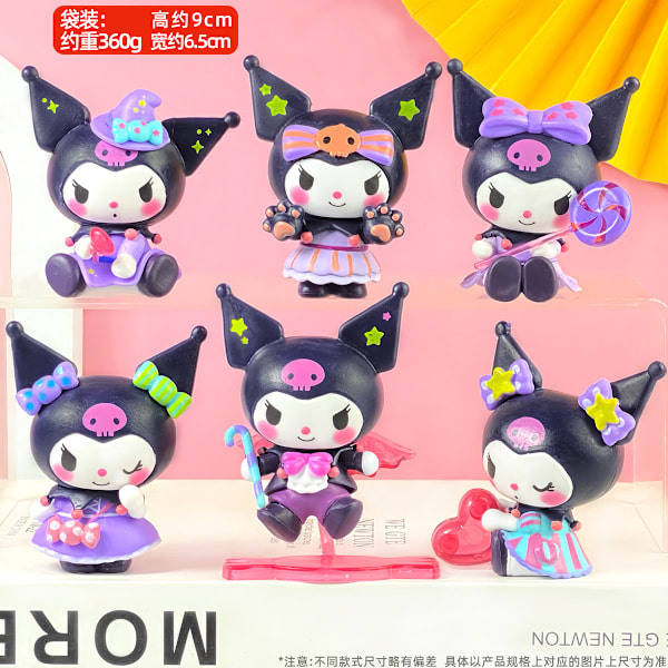 Pink Ruby Pieni Majava Blind Box Söpö Lelu Nukke Auto Kakku Koristeet Gachapon Nukkekone Candy Coulomi-Bag (whole set price)