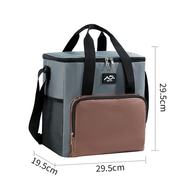 Firkantet matpose, bærbar isolert campingveske, matboks/matvarmer. Coffee