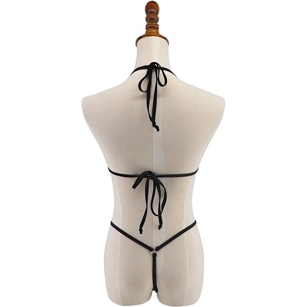 Cut-Out Micro Bikini Mini Badedragt Kvinder - Sort