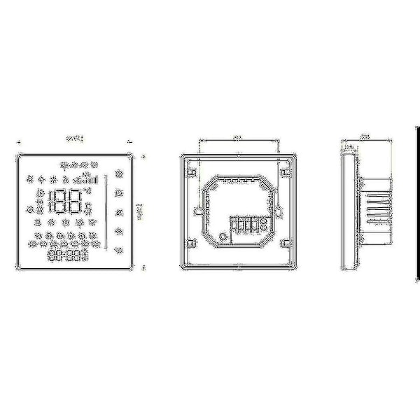 Tuya Smart Life Wifi Termostat til Kedel og Gulvvarme Hjem Temperaturregulator til